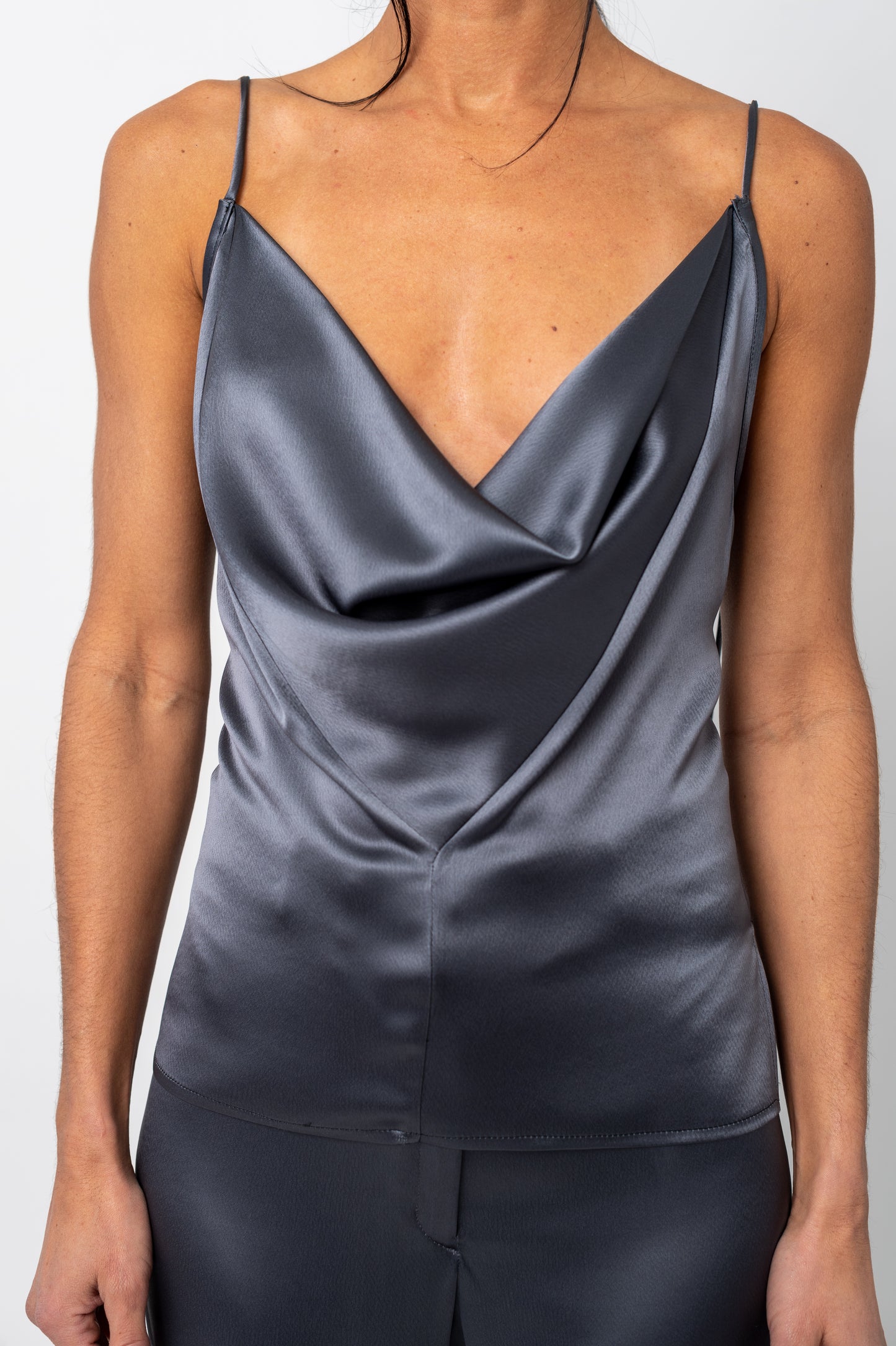 Cowl-Neck Racerback Camisole Top