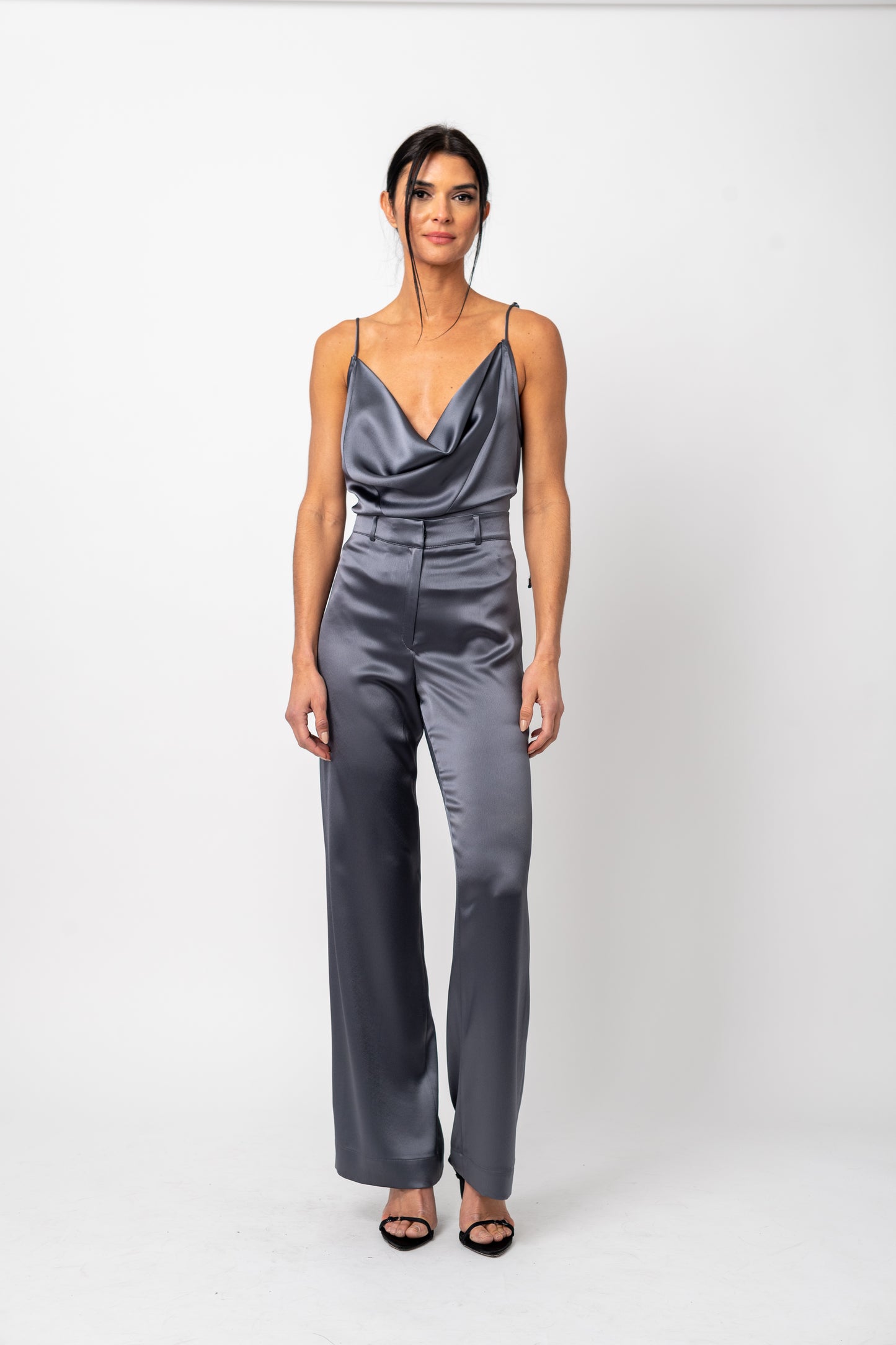 Cowl-Neck Racerback Camisole Top