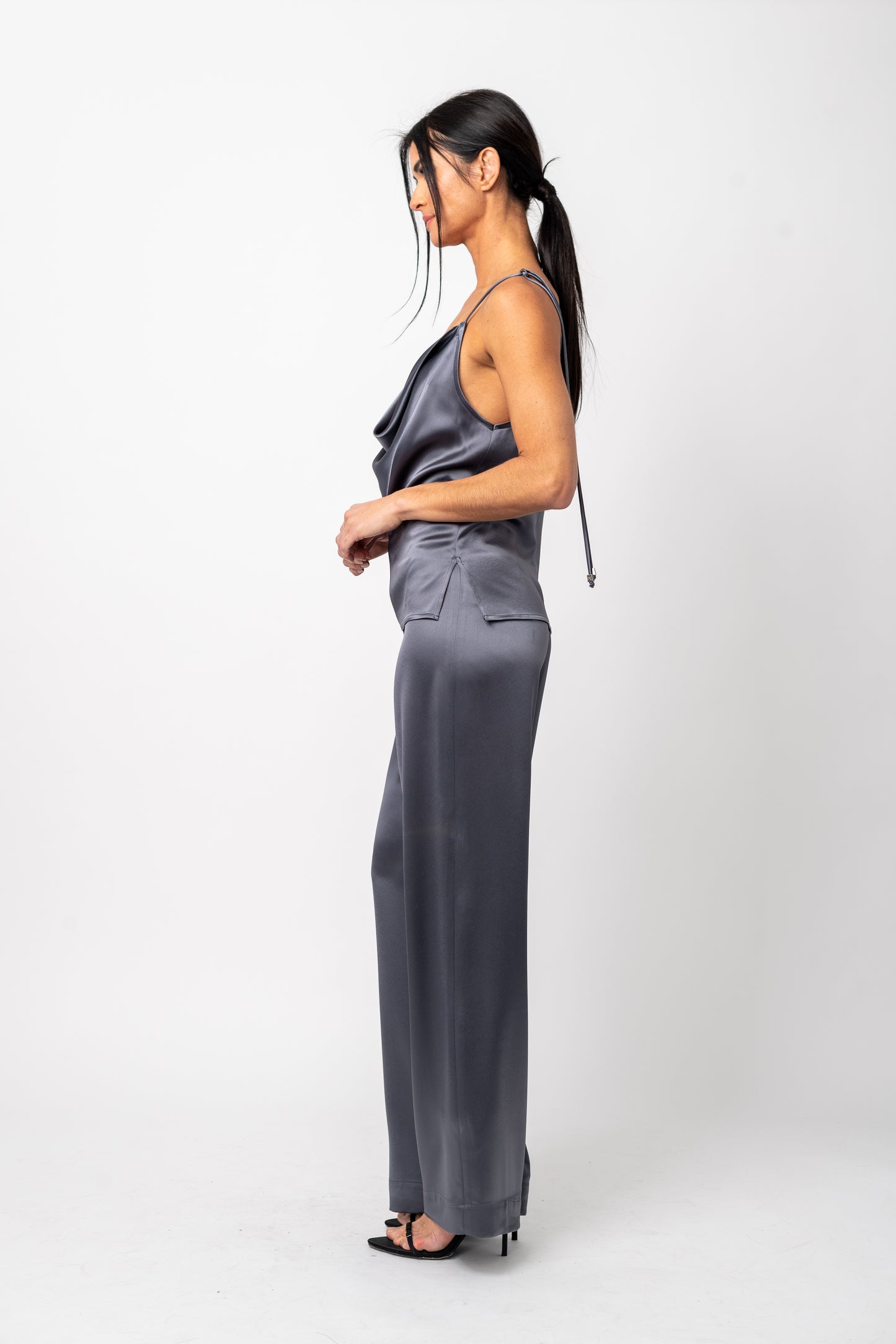 Cowl-Neck Racerback Camisole Top