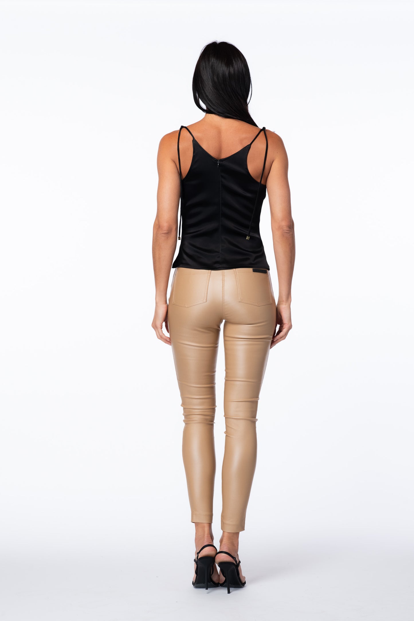 Cowl-Neck Racerback Camisole Top