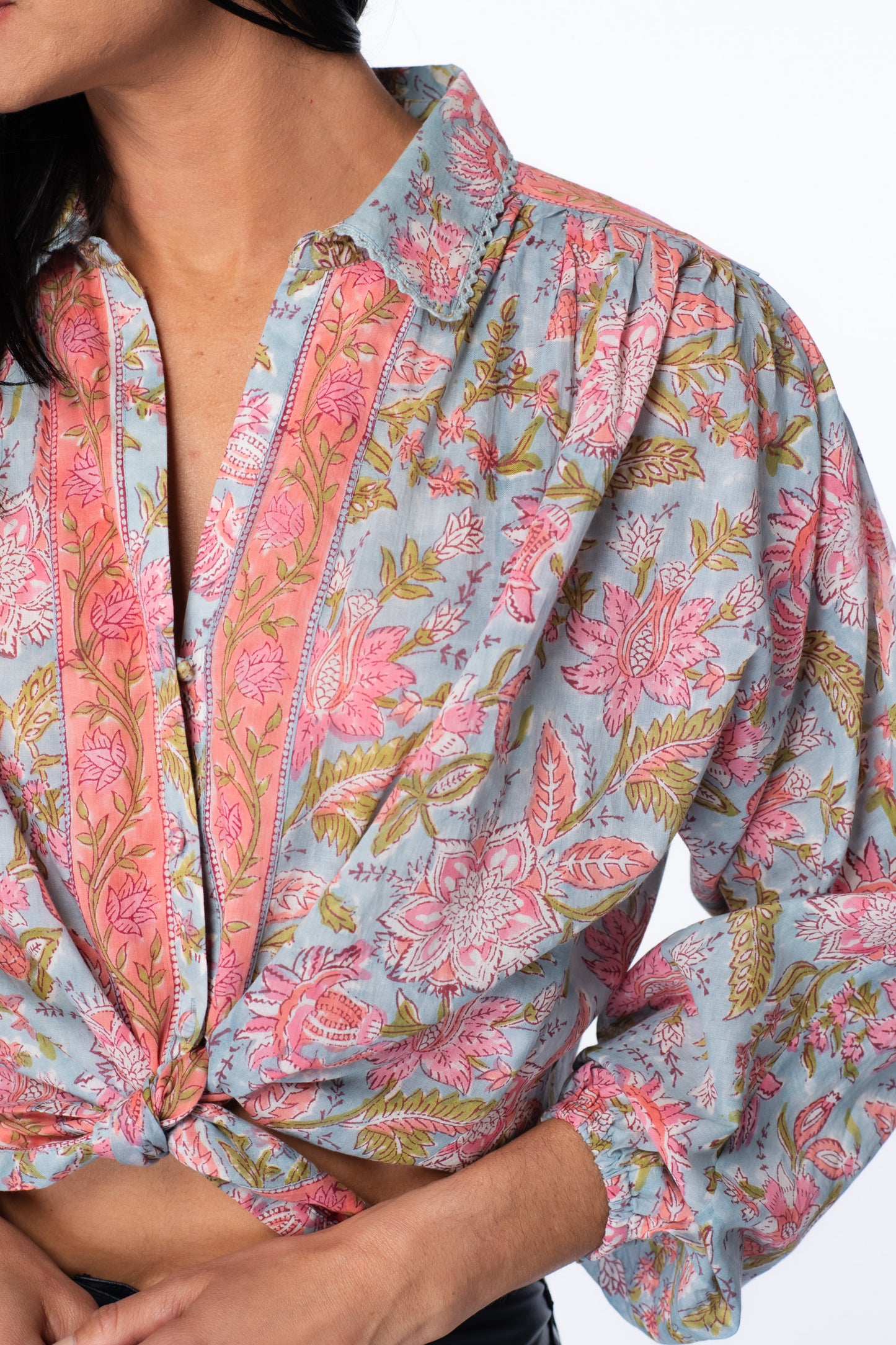 Floral Liberty-Print Button Down Shirt