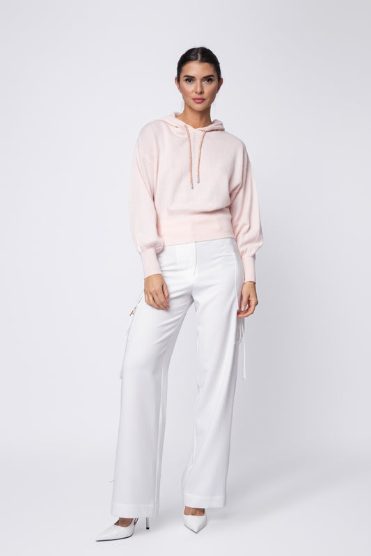 Bling Cashmere Hoodie Top