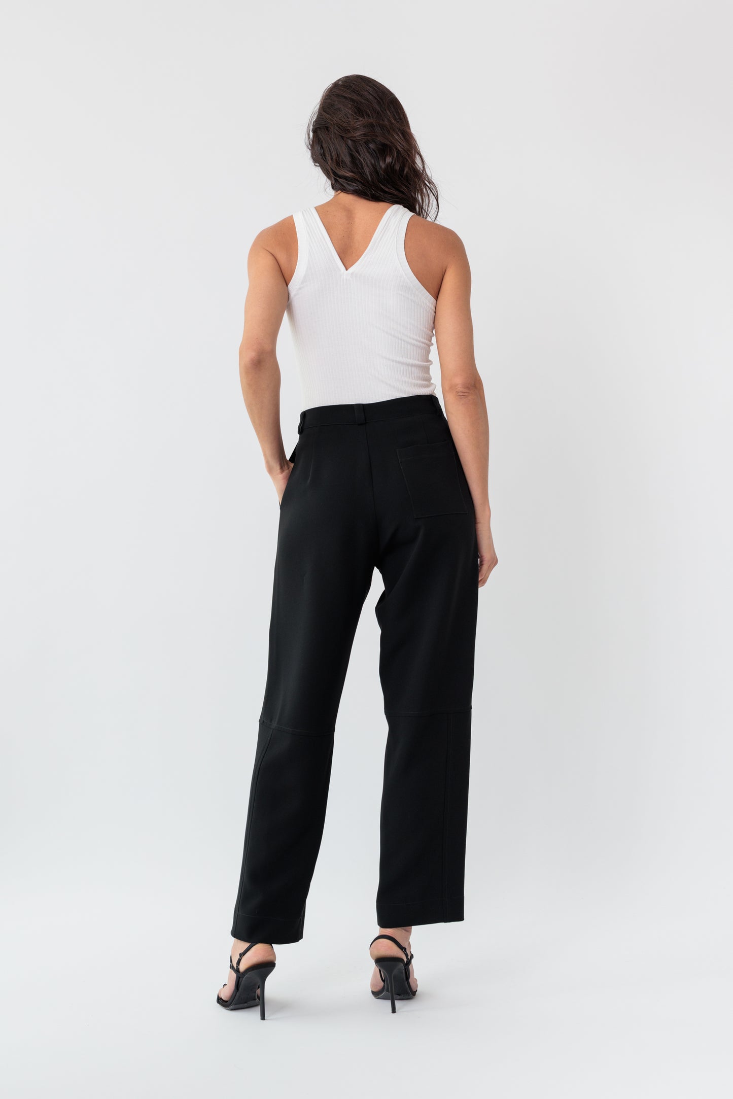 Utility Cropped Zipper Pant