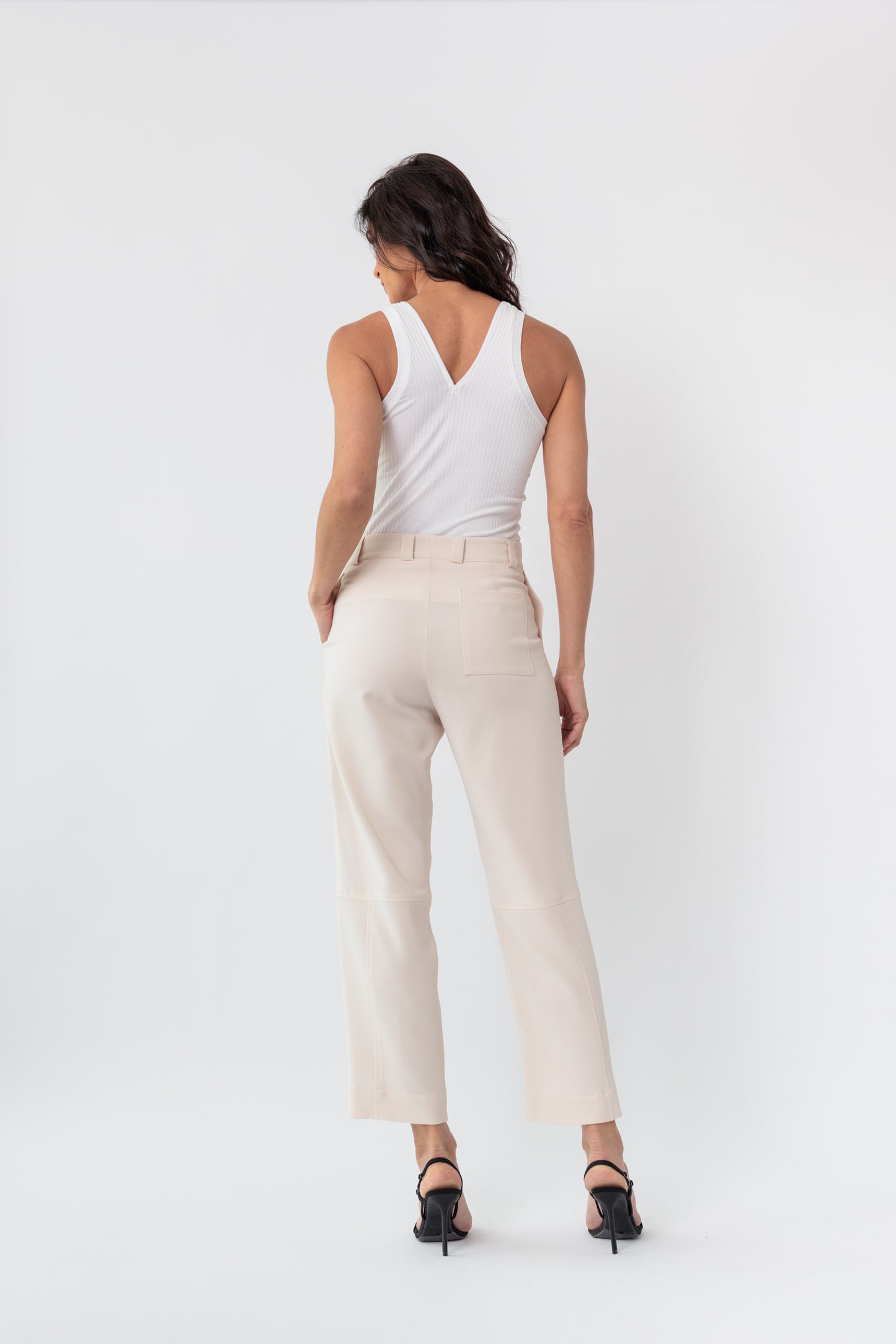 Utility Cropped Zipper Pant
