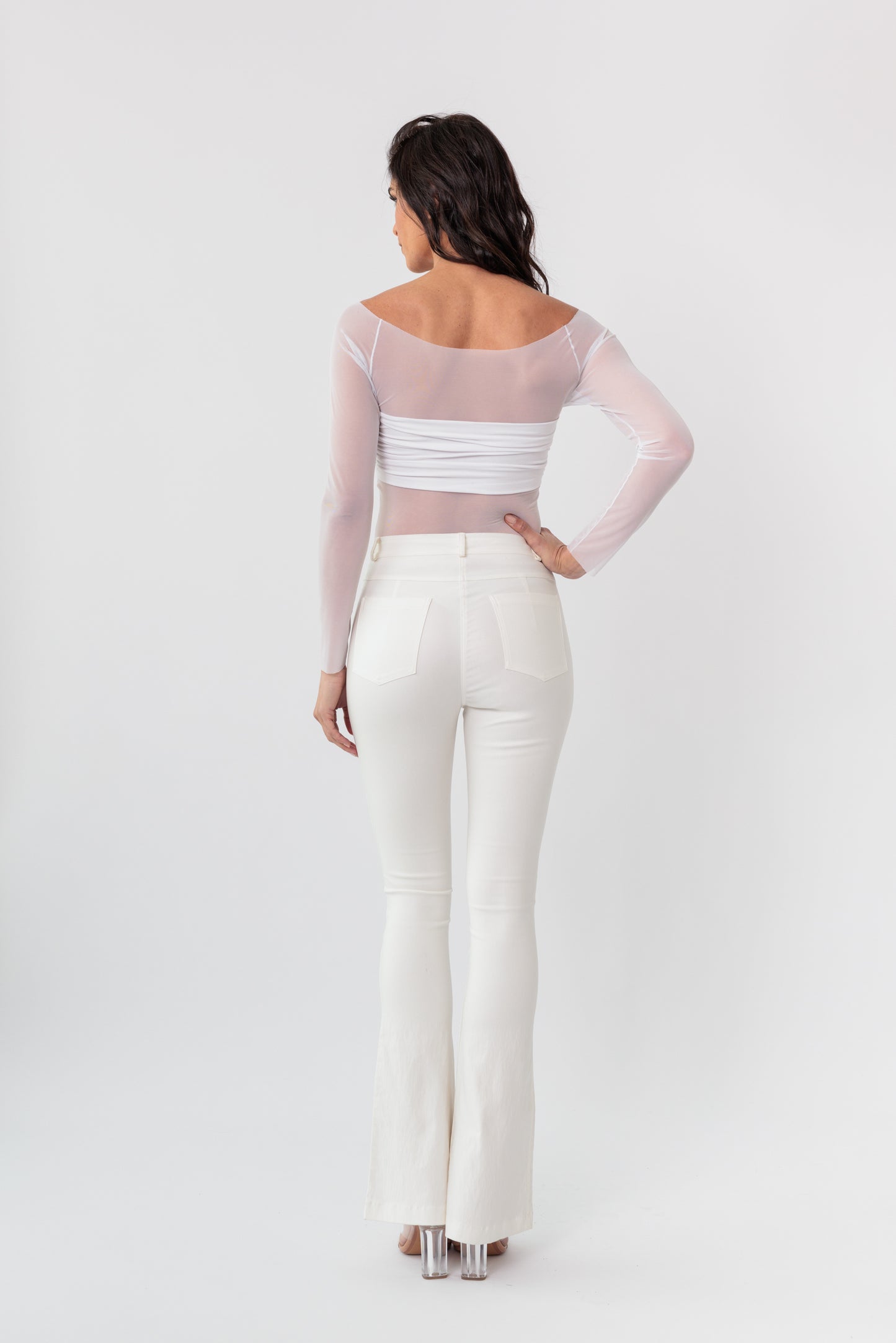 Sage Mesh Top