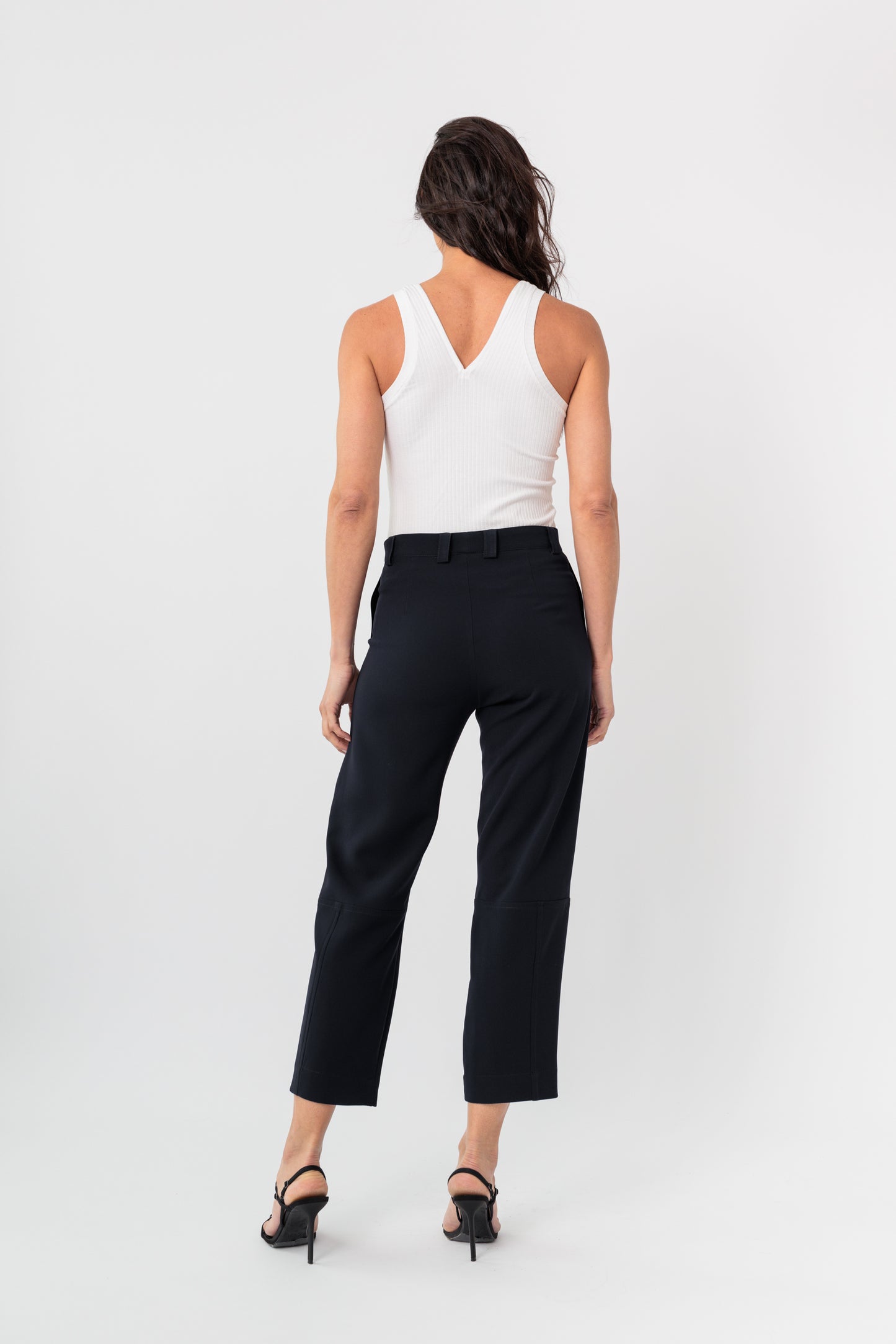 Utility Cropped Zipper Pant