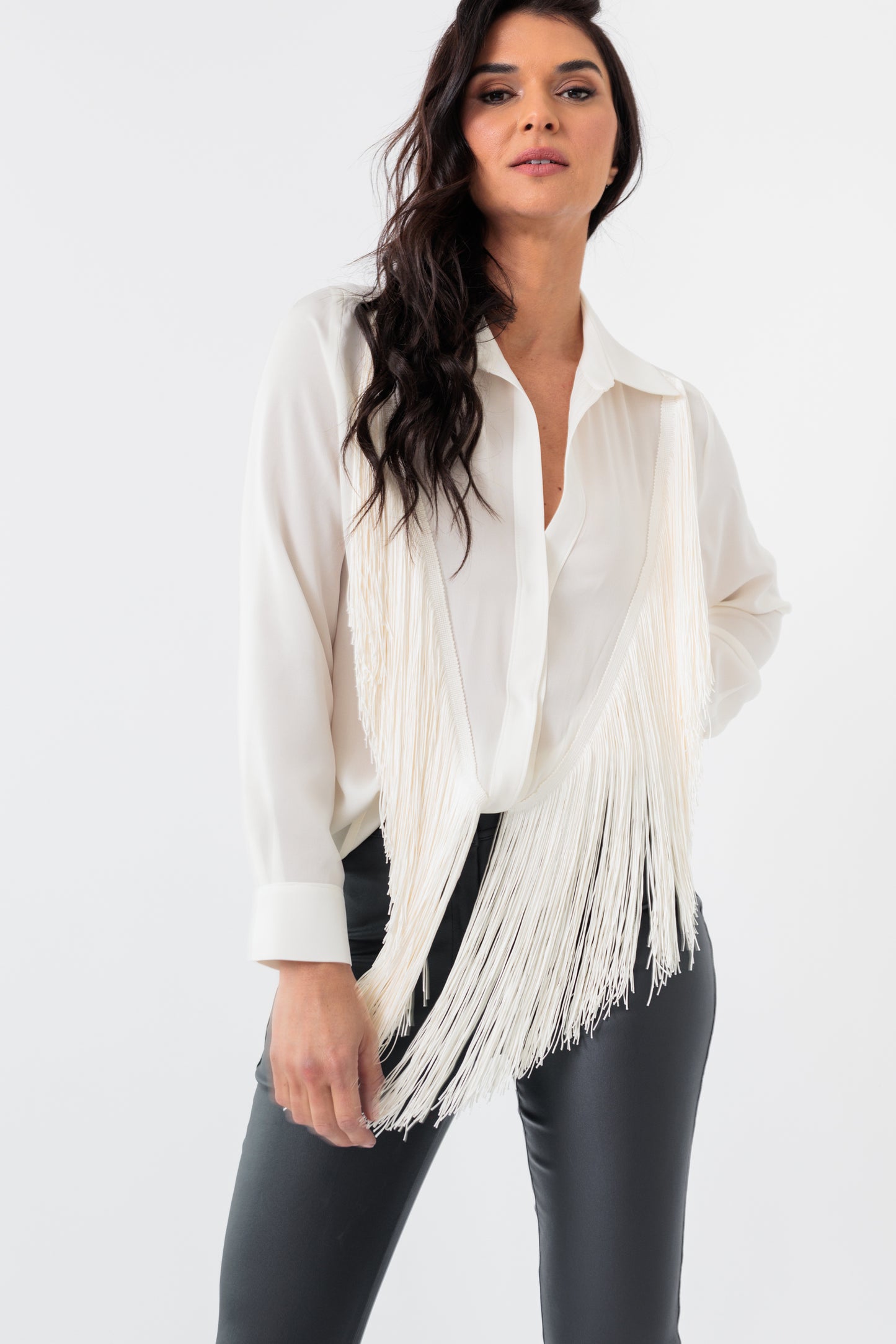 Oversized Fringe Blouse