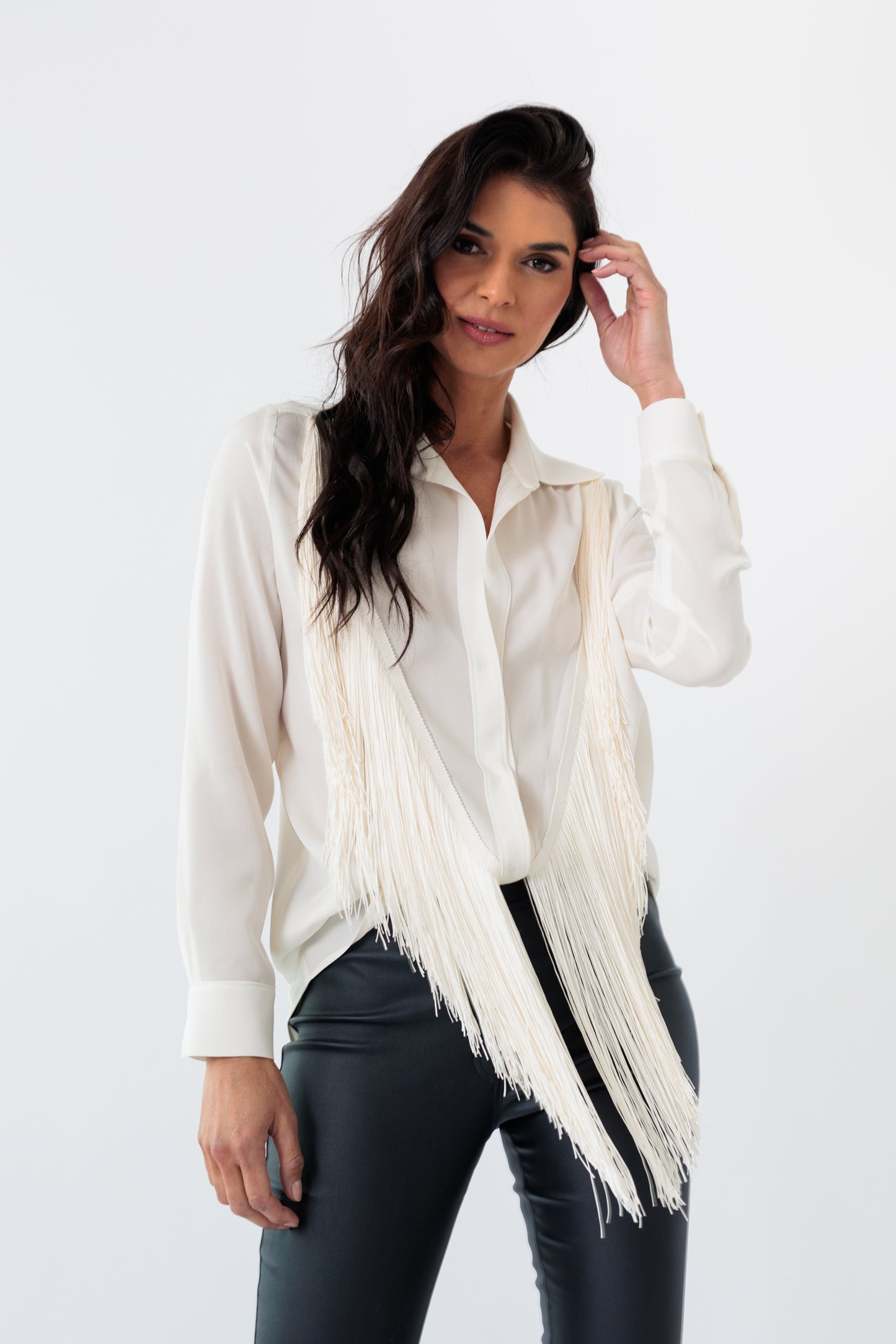 Oversized Fringe Blouse