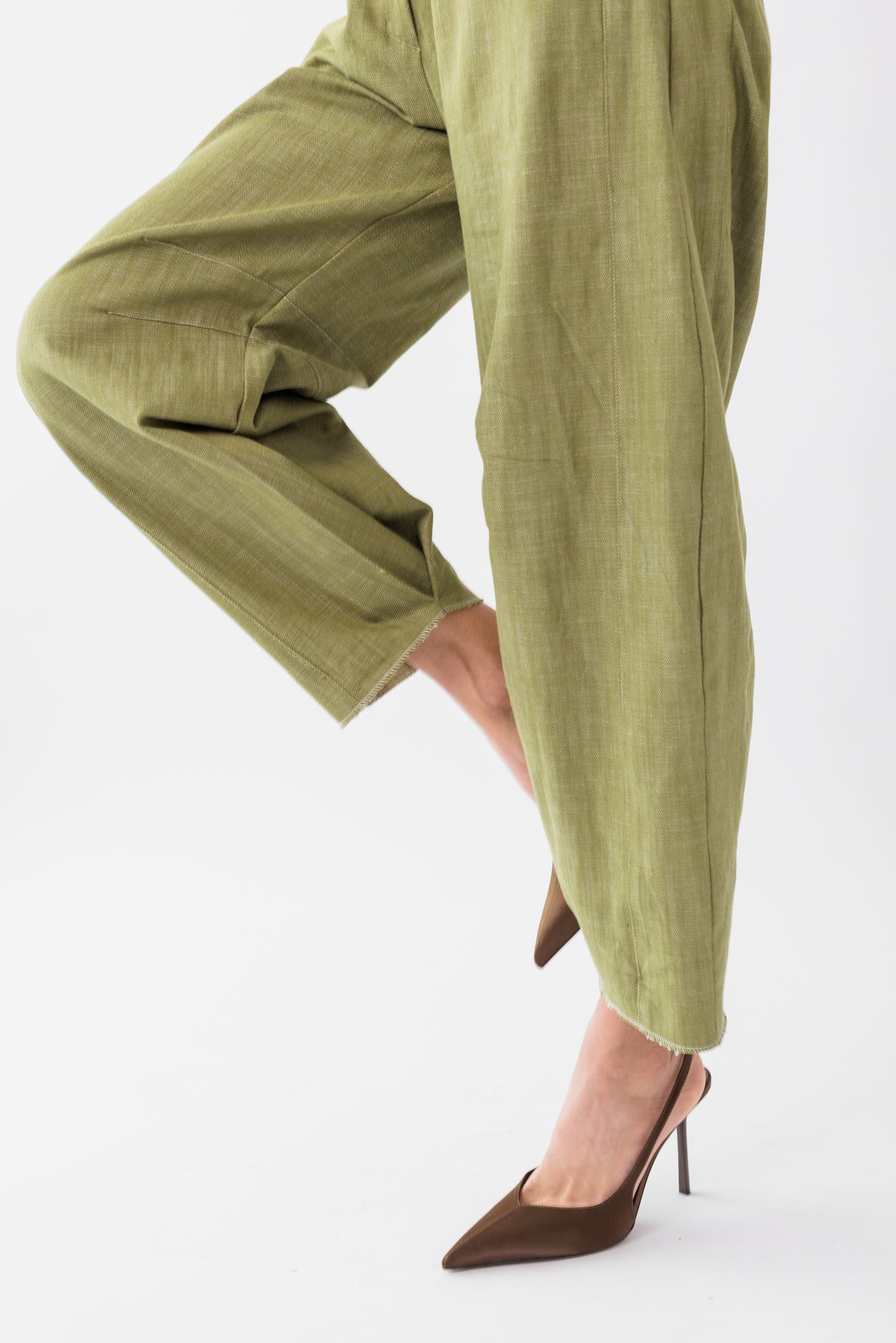 Denim Twill Barrel Pant