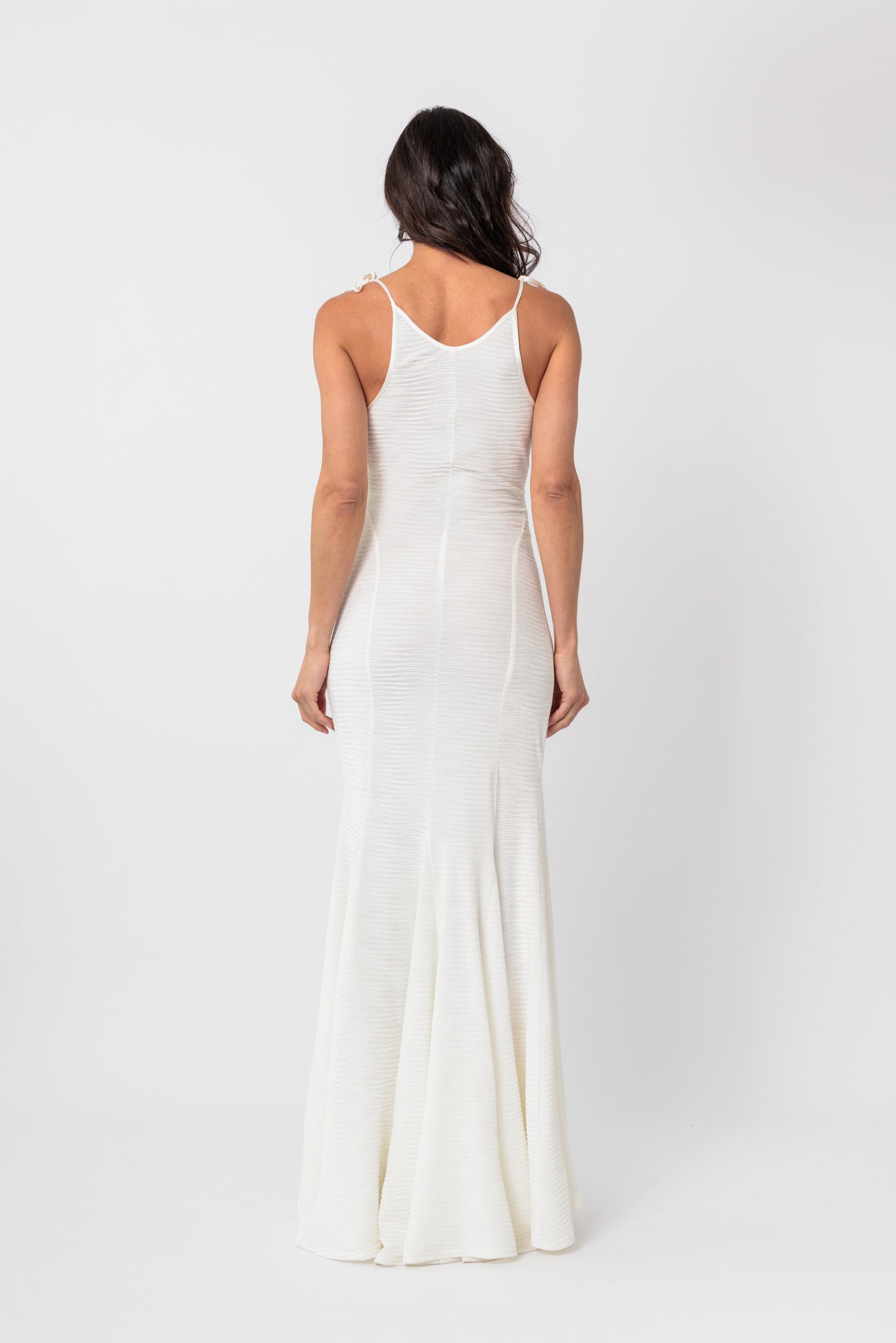 Cowl-Neck Racerback Slip Dress