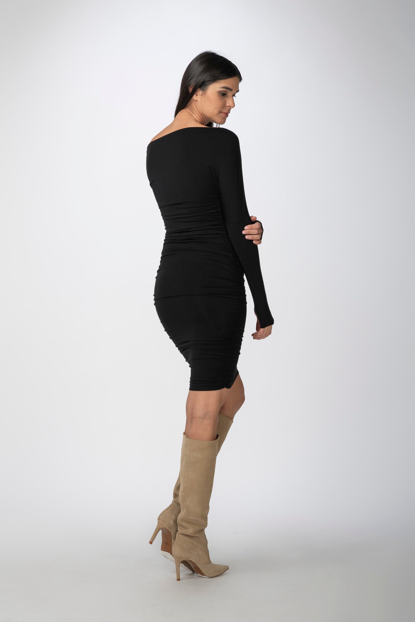 Bateau Rugged Dress