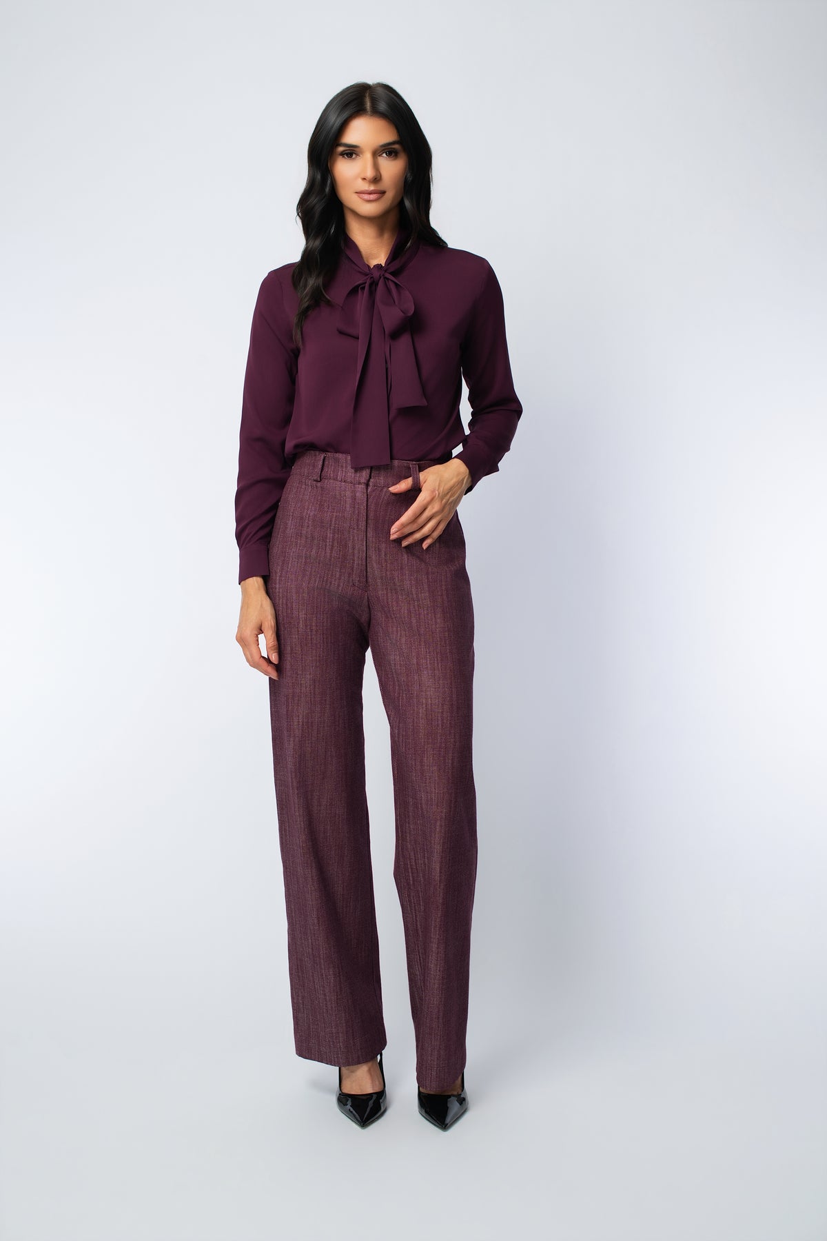 Denim Straight Leg Trouser Pant