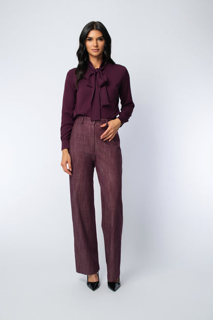 Denim Straight Leg Trouser Pant