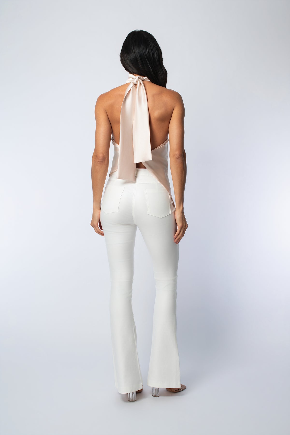 Asymmetrical High Neck Top