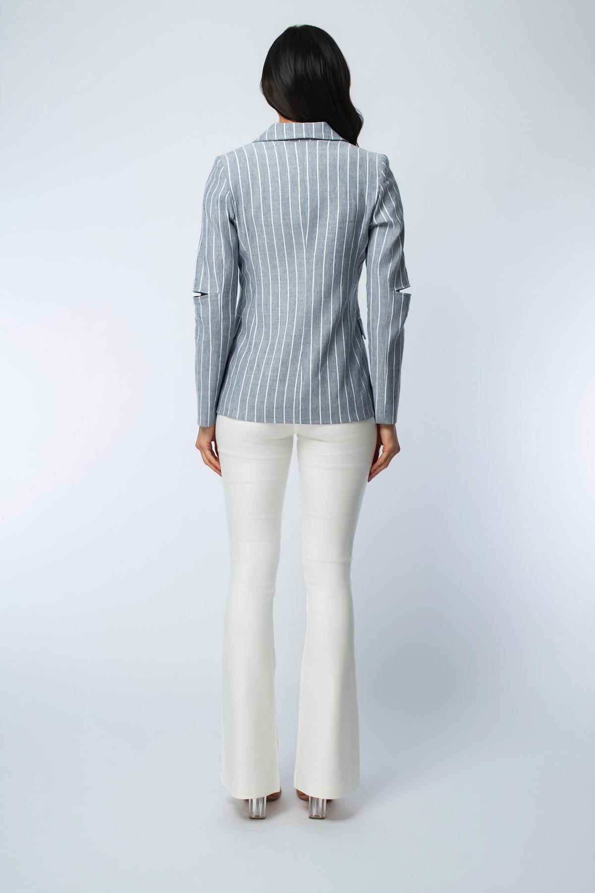 Pinstripe Rocker Zip Jacket