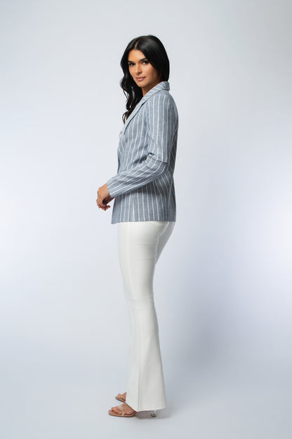 Pinstripe Rocker Zip Jacket