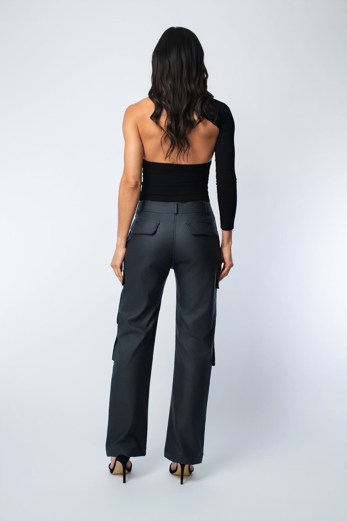 BA Waxed Wide-Leg Cargo Pant