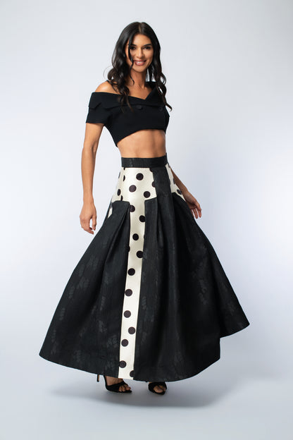 Cold Shoulder Double Breasted Cropped Jacket