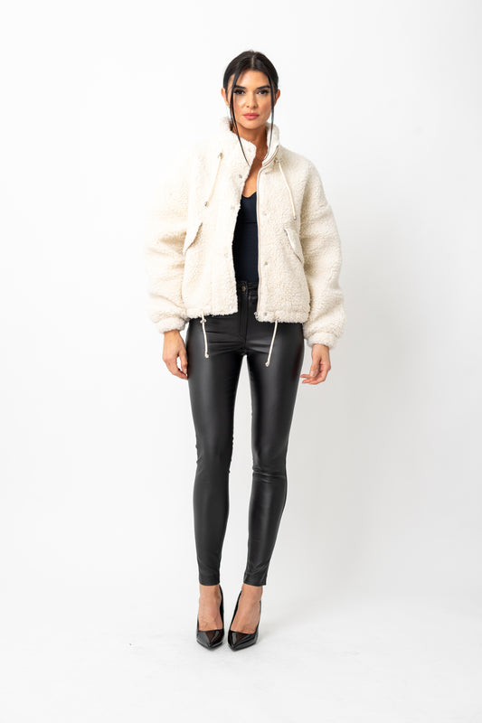 Sherpa Fleece Parka Jacket