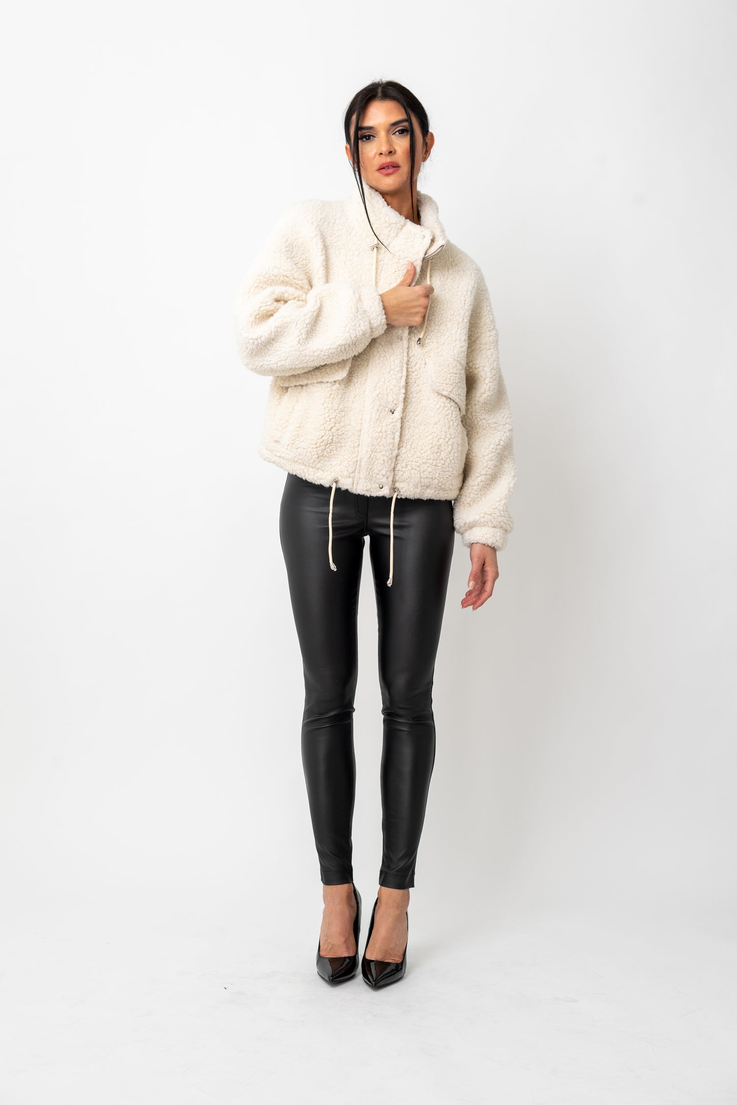 Sherpa Fleece Parka Jacket