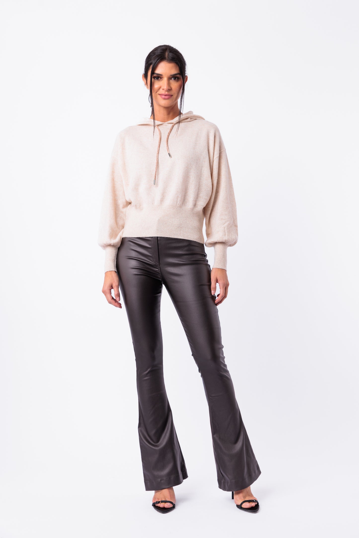 Bling Cashmere Hoodie Top