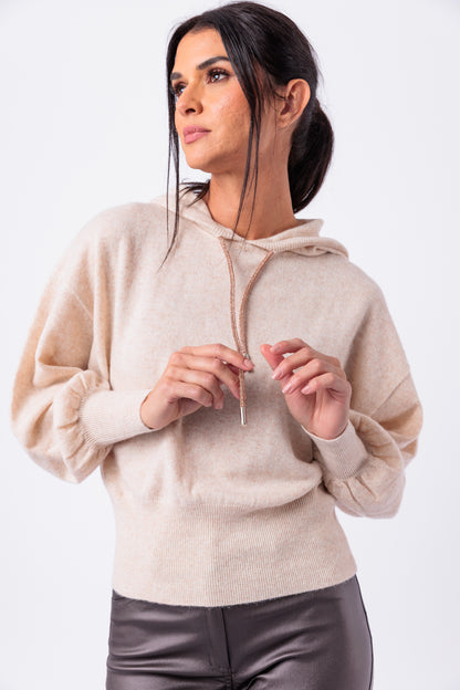 Bling Cashmere Hoodie Top