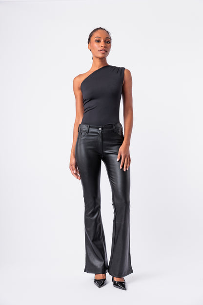 Side Slit Vegan Bootcut Pant