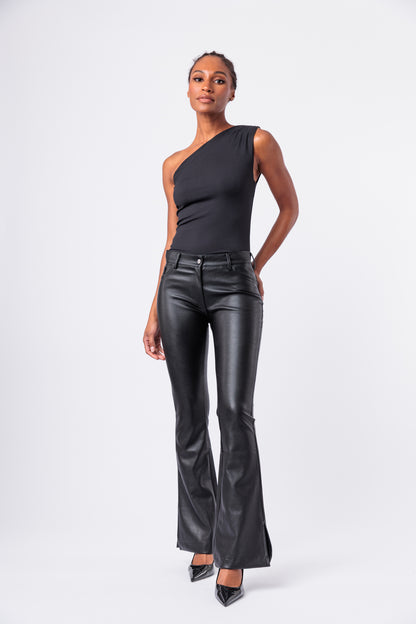 Side Slit Vegan Bootcut Pant