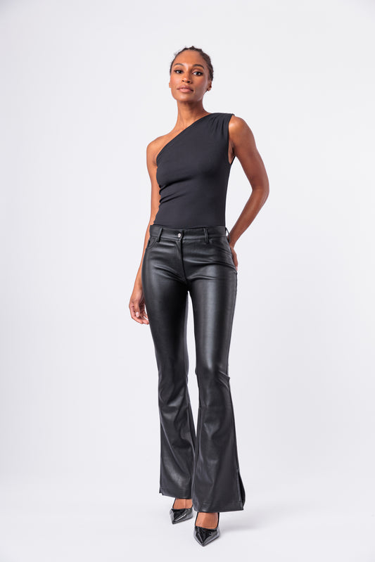 Side Slit Vegan Bootcut Pant