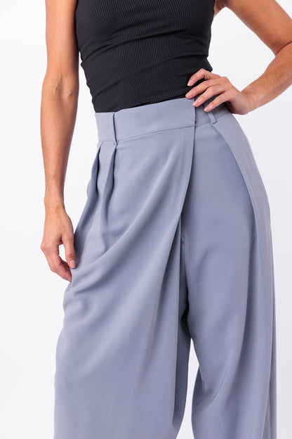 Wide Leg Asymmetric Crossover Pant
