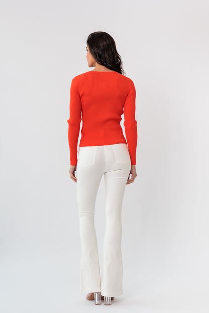 Agatha Zip Cardigan Top