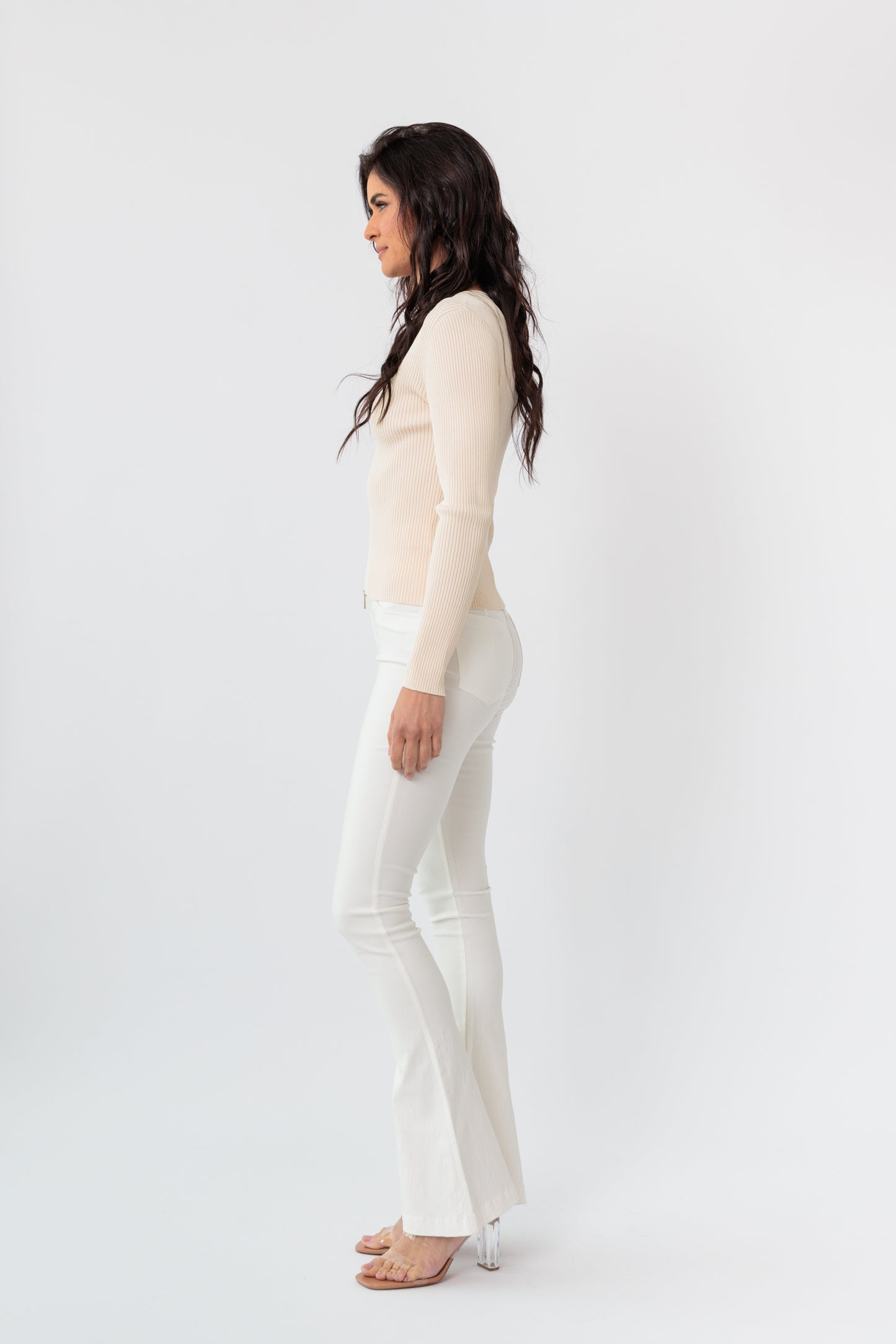 Agatha Zip Cardigan Top