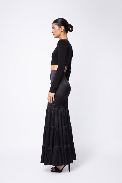 Cropped Shoulder Pad Top