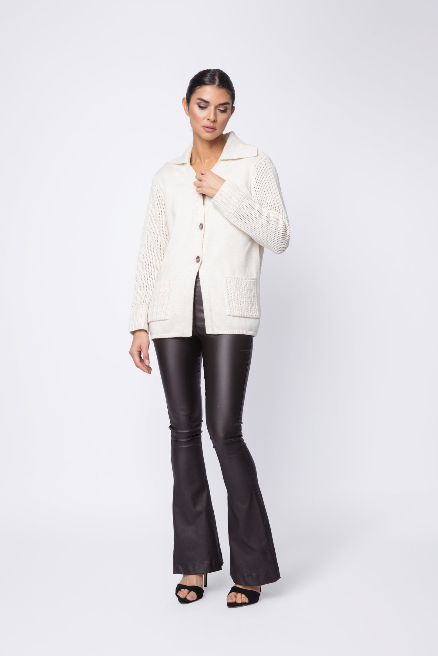 Long Cashmere Cargigan Sweater Top