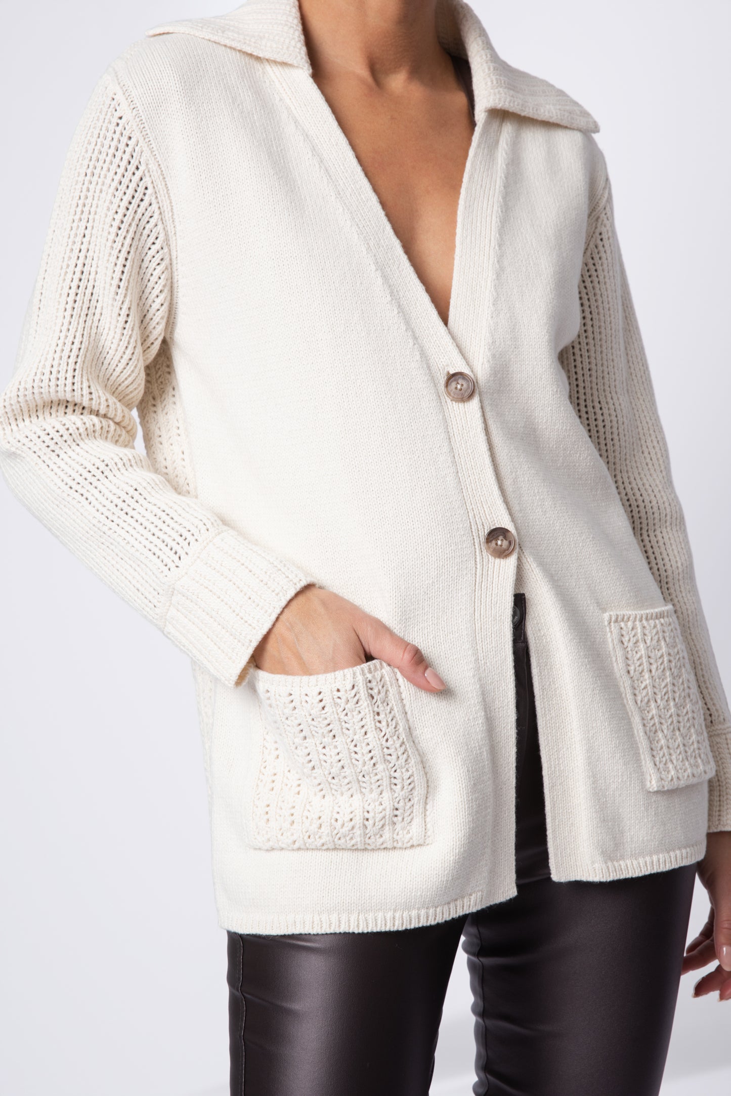 Long Cashmere Cargigan Sweater Top