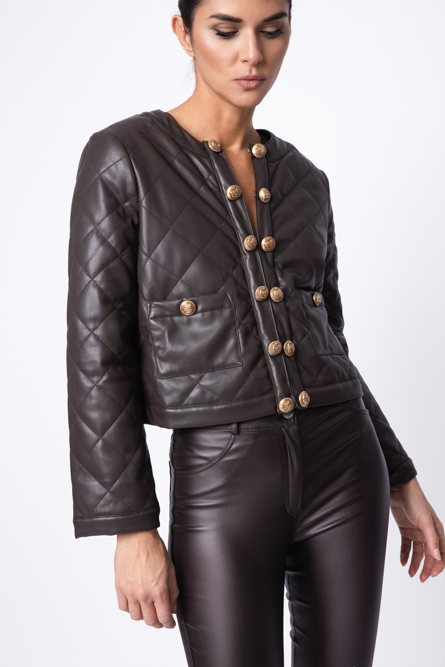 Vegan Quilted Jacket
