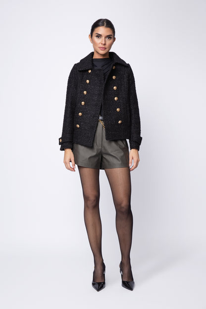 Lurex  Double Breasted Peacock Jacket