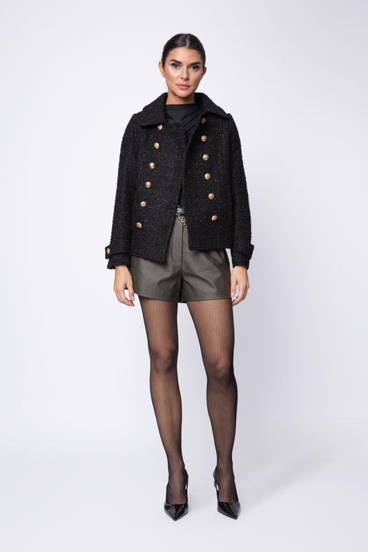 Lurex  Double Breasted Peacock Jacket