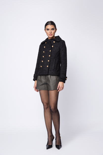 Lurex  Double Breasted Peacock Jacket