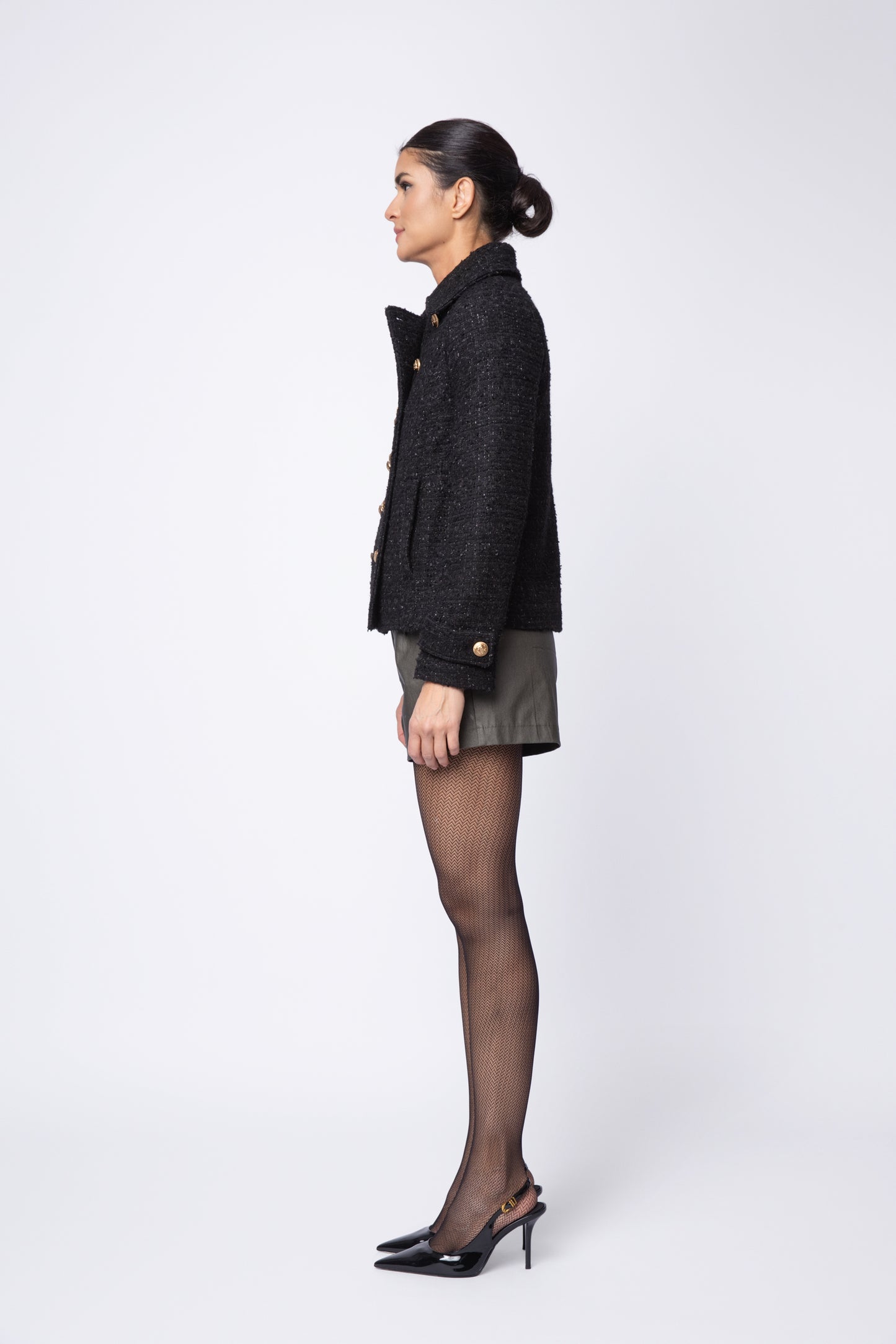 Lurex  Double Breasted Peacock Jacket