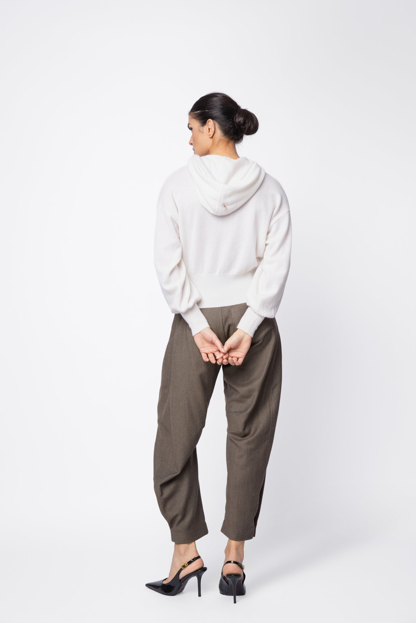 Bling Cashmere Hoodie Top