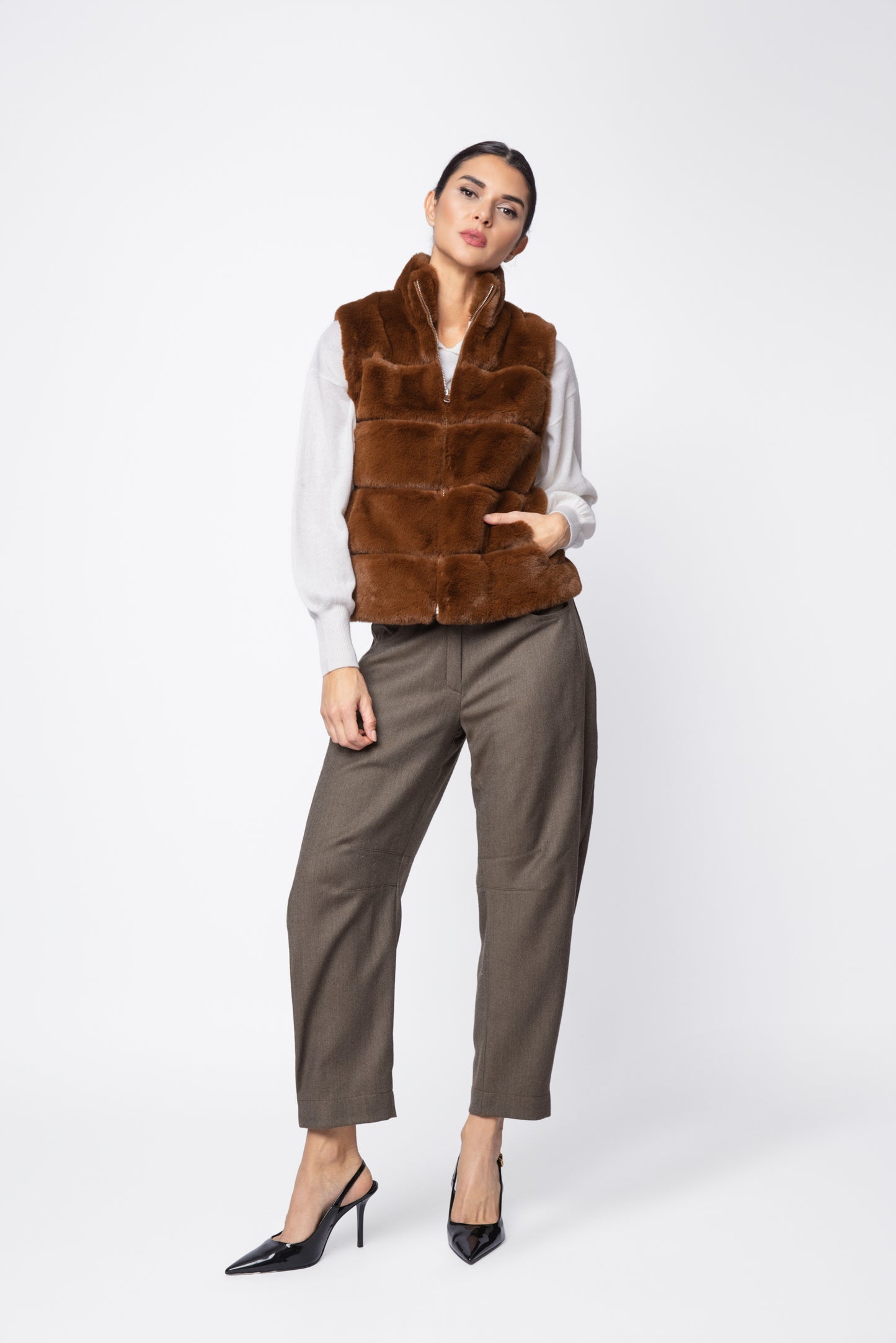Madison Faux Fur Vest