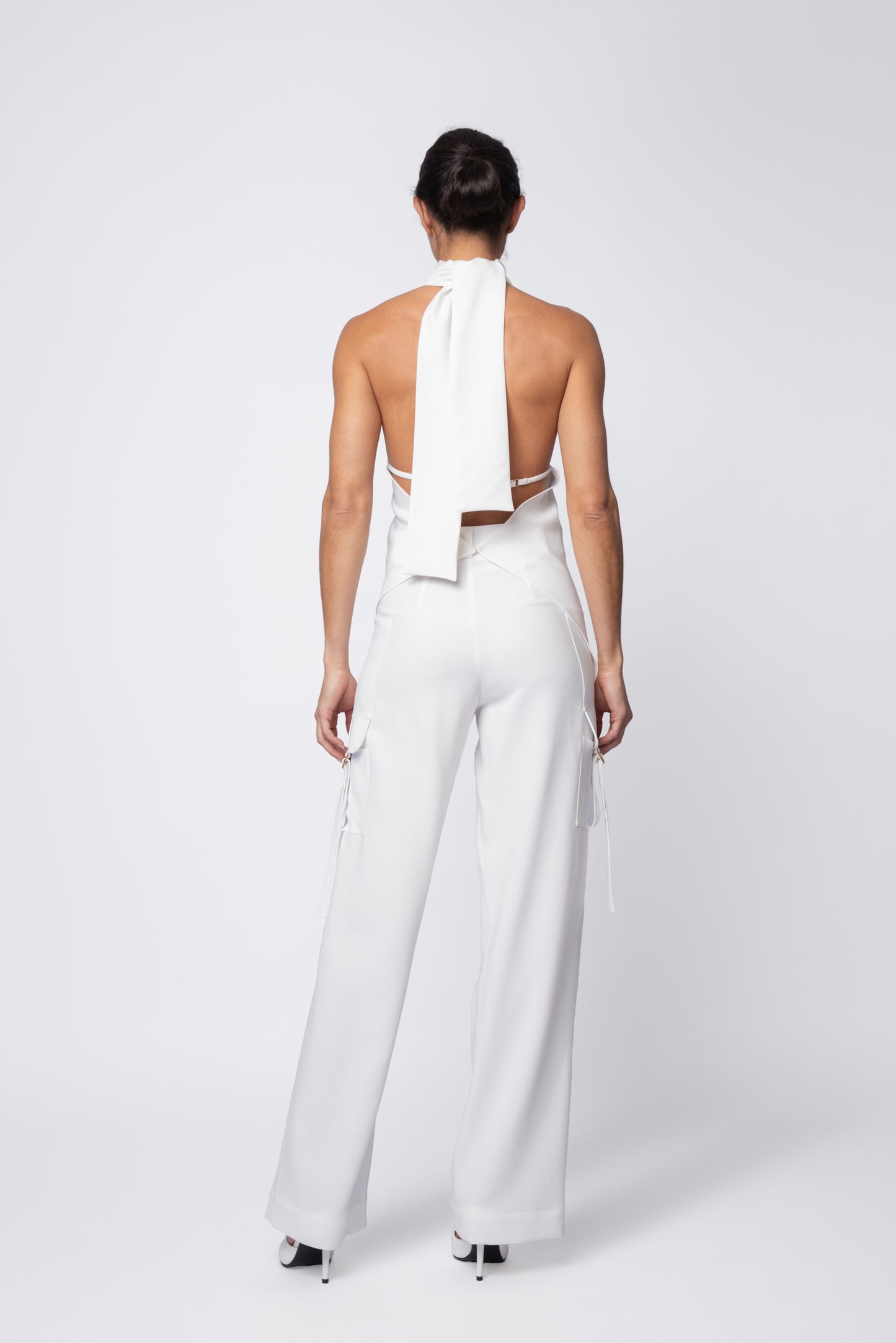 Asymmetrical High Neck Top
