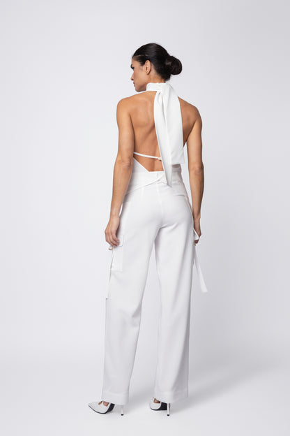 Asymmetrical High Neck Top