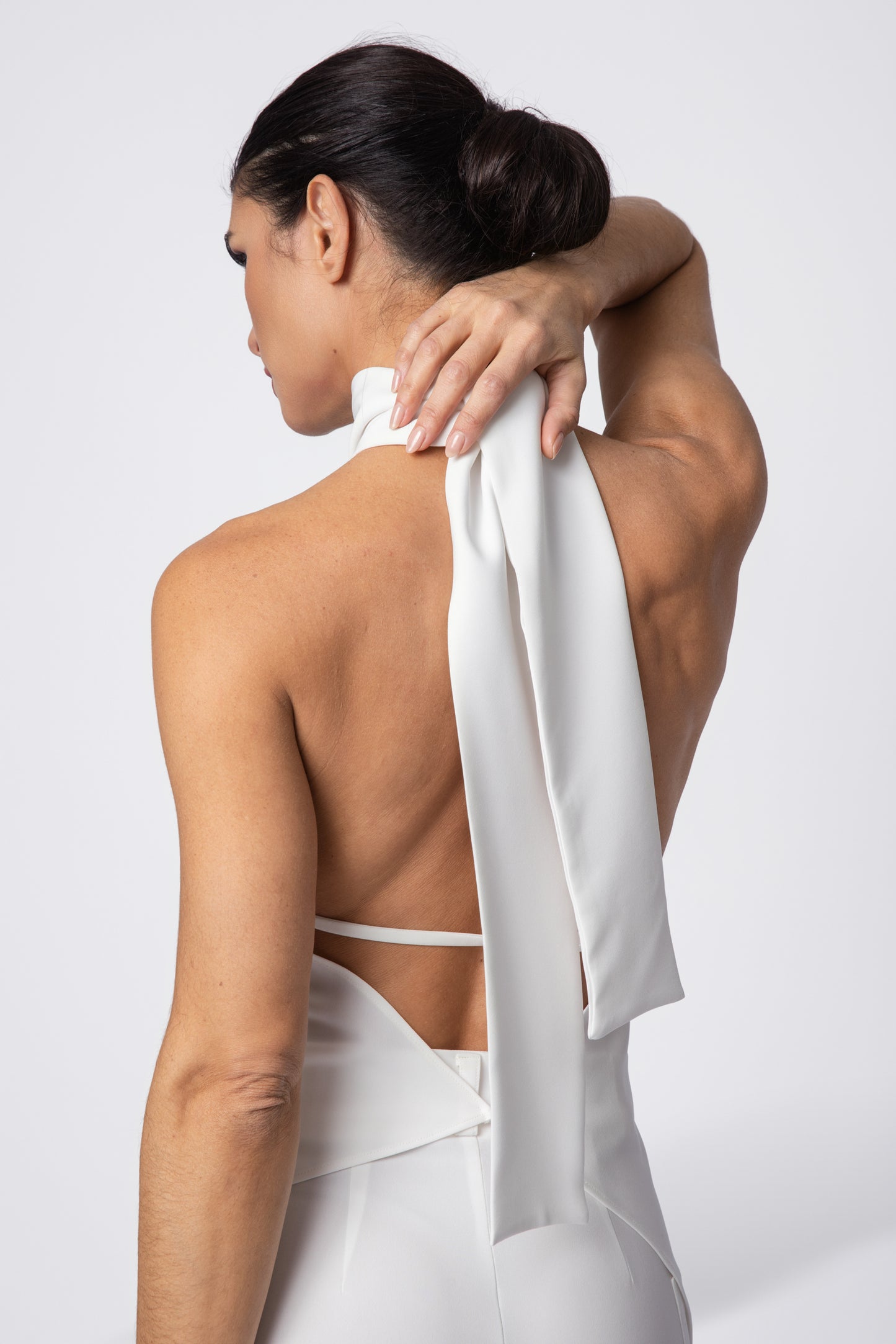 Asymmetrical High Neck Top