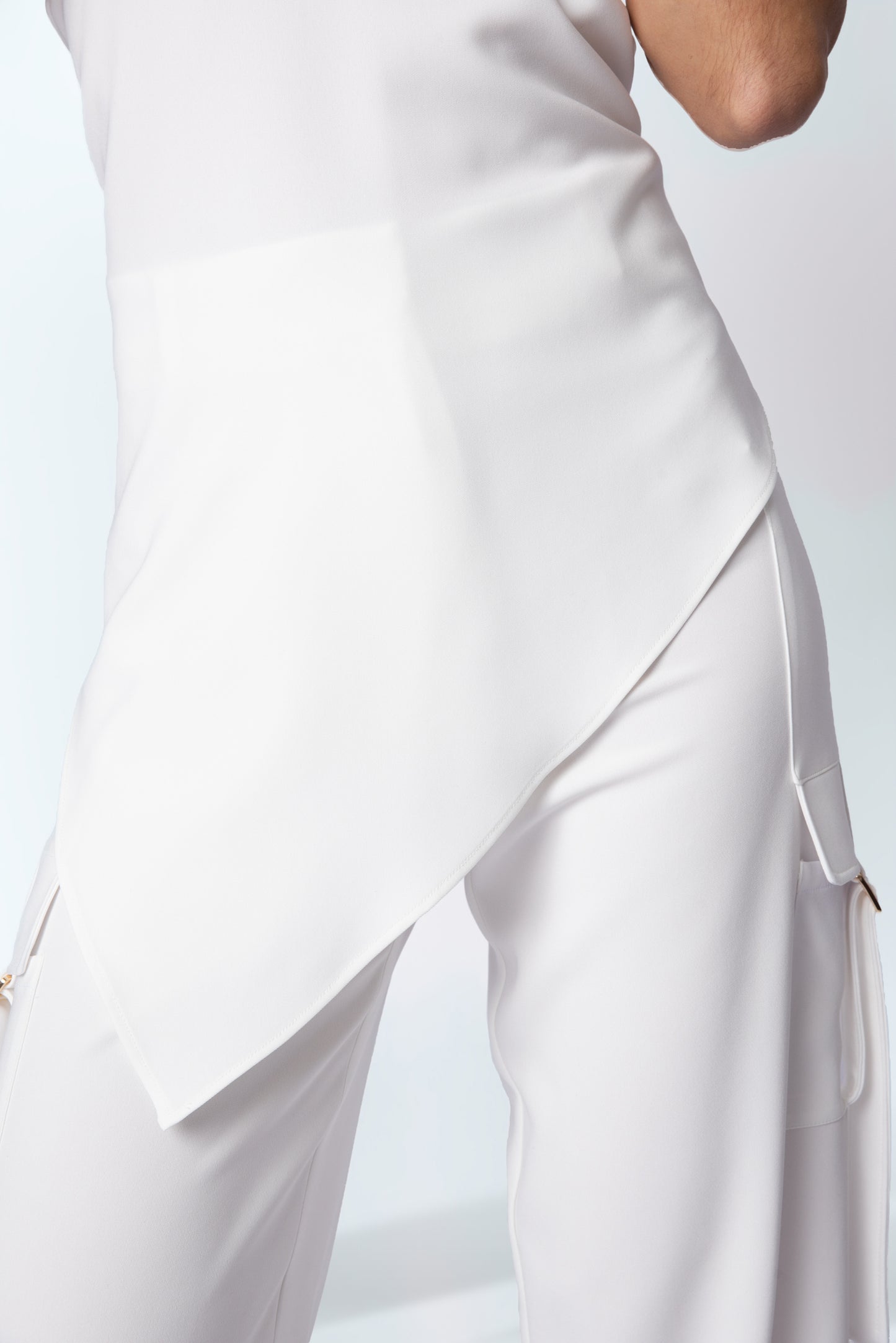 Asymmetrical High Neck Top
