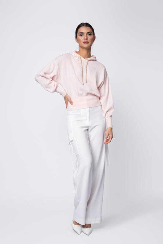 Bling Cashmere Hoodie Top