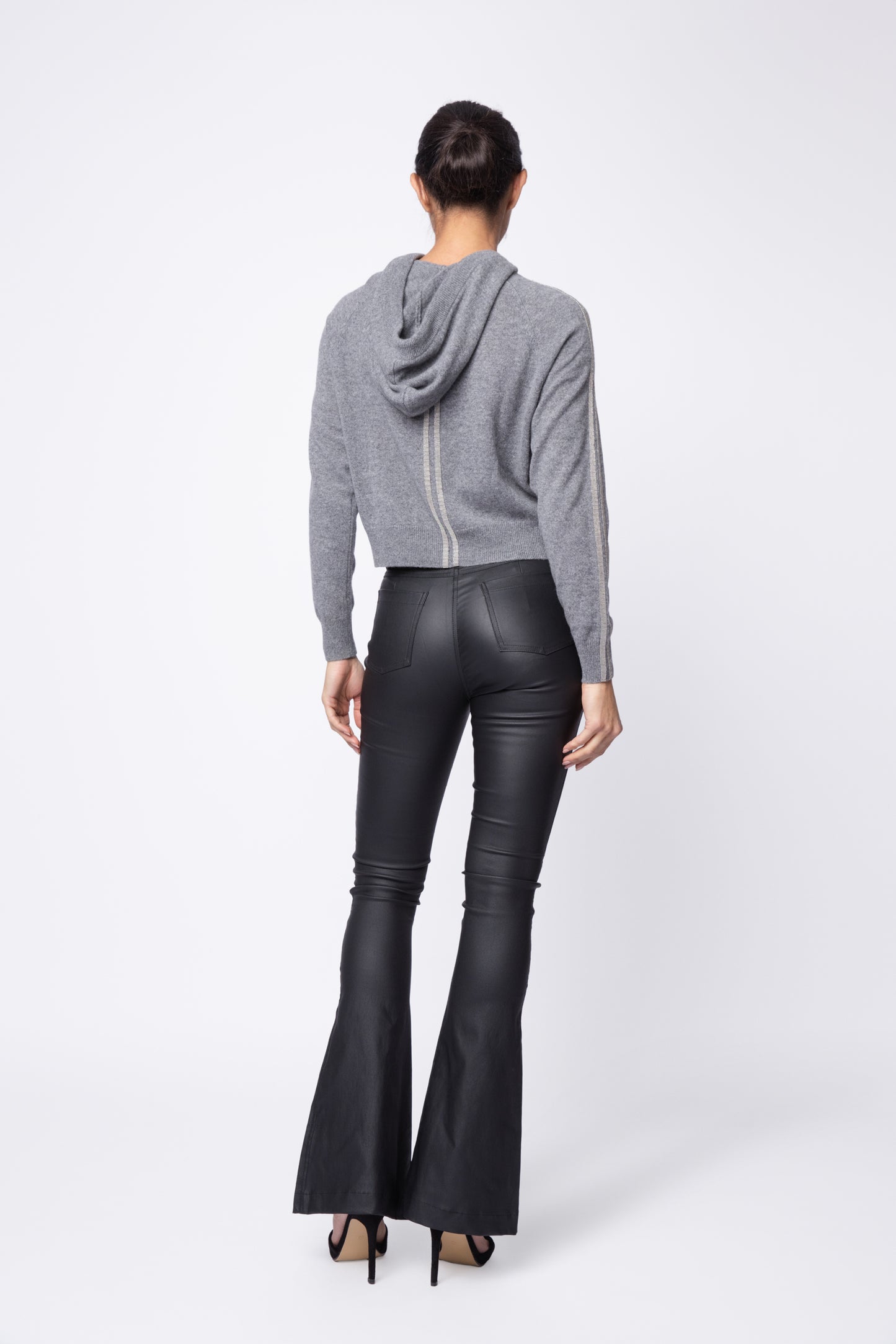 Bruno Metallic  Hoodie Sweater Top