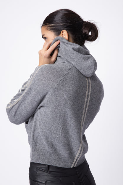 Bruno Metallic  Hoodie Sweater Top
