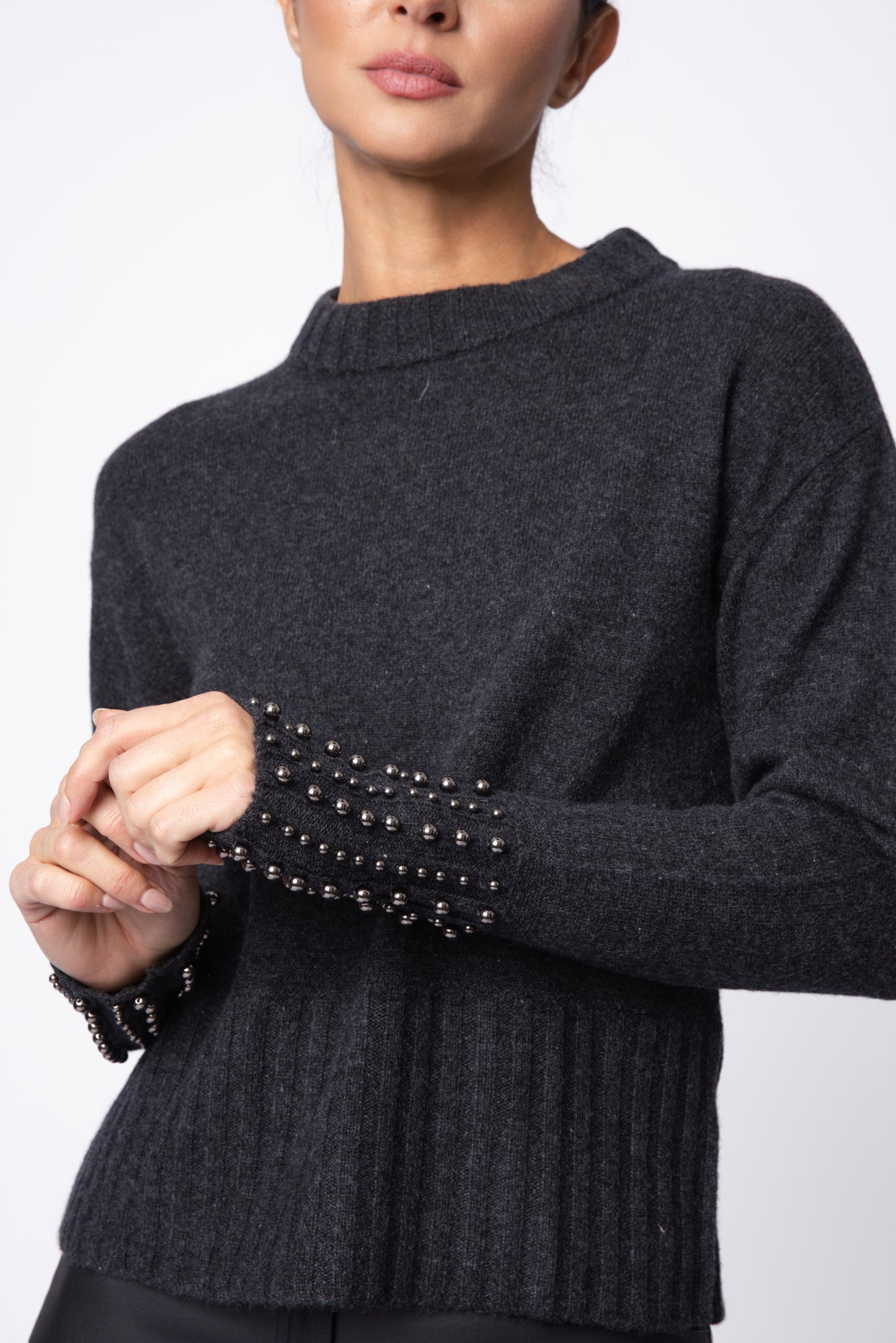 Bullet Cashmere Crewneck Sweater